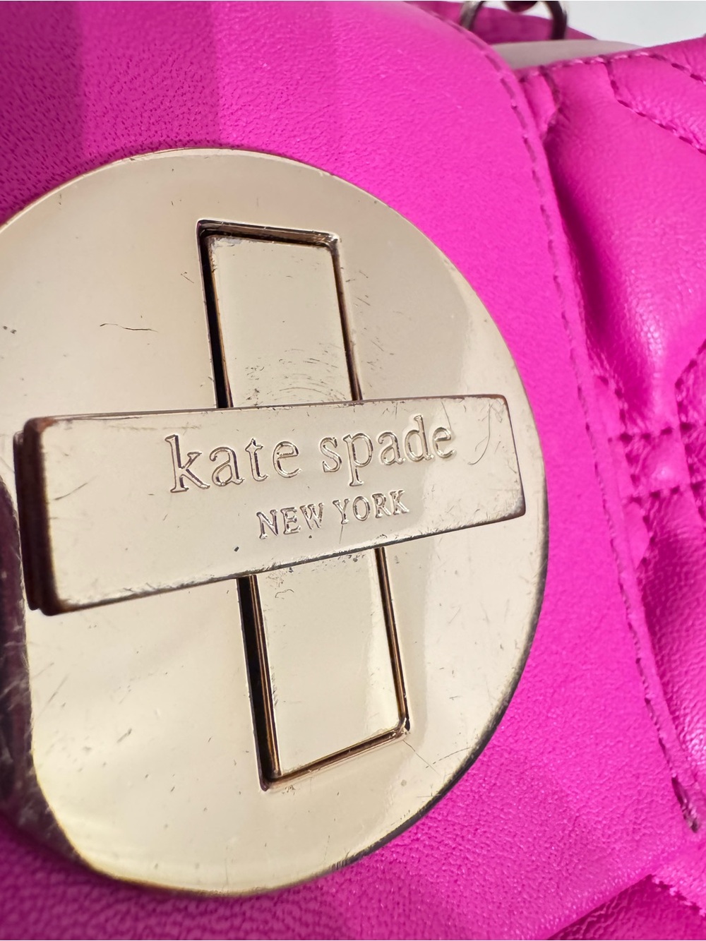 Kate Spade Pink Quilted Shoulder Bag - Picture 3 of 11